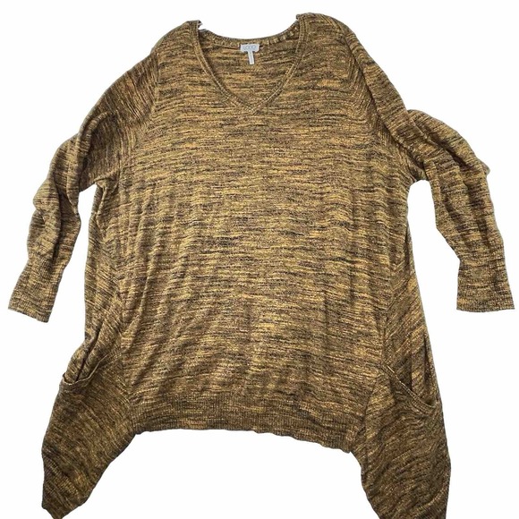 LOGO‎ Lori Goldstein Cashmere Blend Women’s Plus Size 3x Tunic Top Sharkbite Hem - Picture 1 of 14